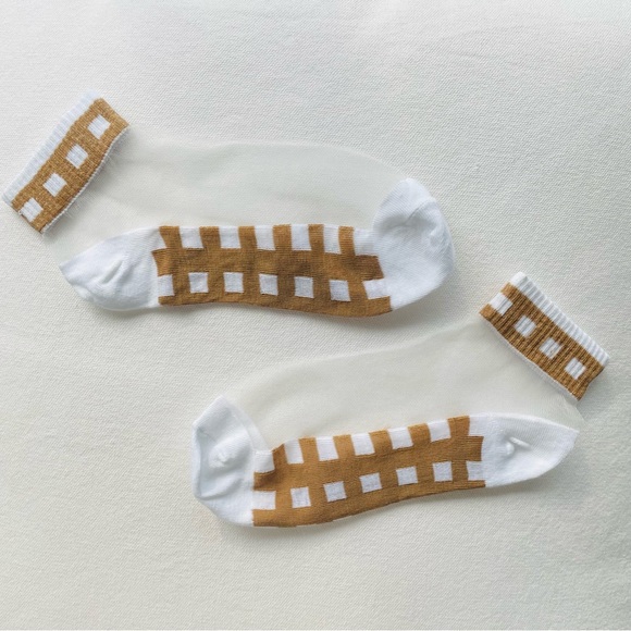 1 Mesh Fishnet Socks Mixed Fiber Transparent Stretch Elastic Ankle Net Yarn Thin - Picture 16 of 16